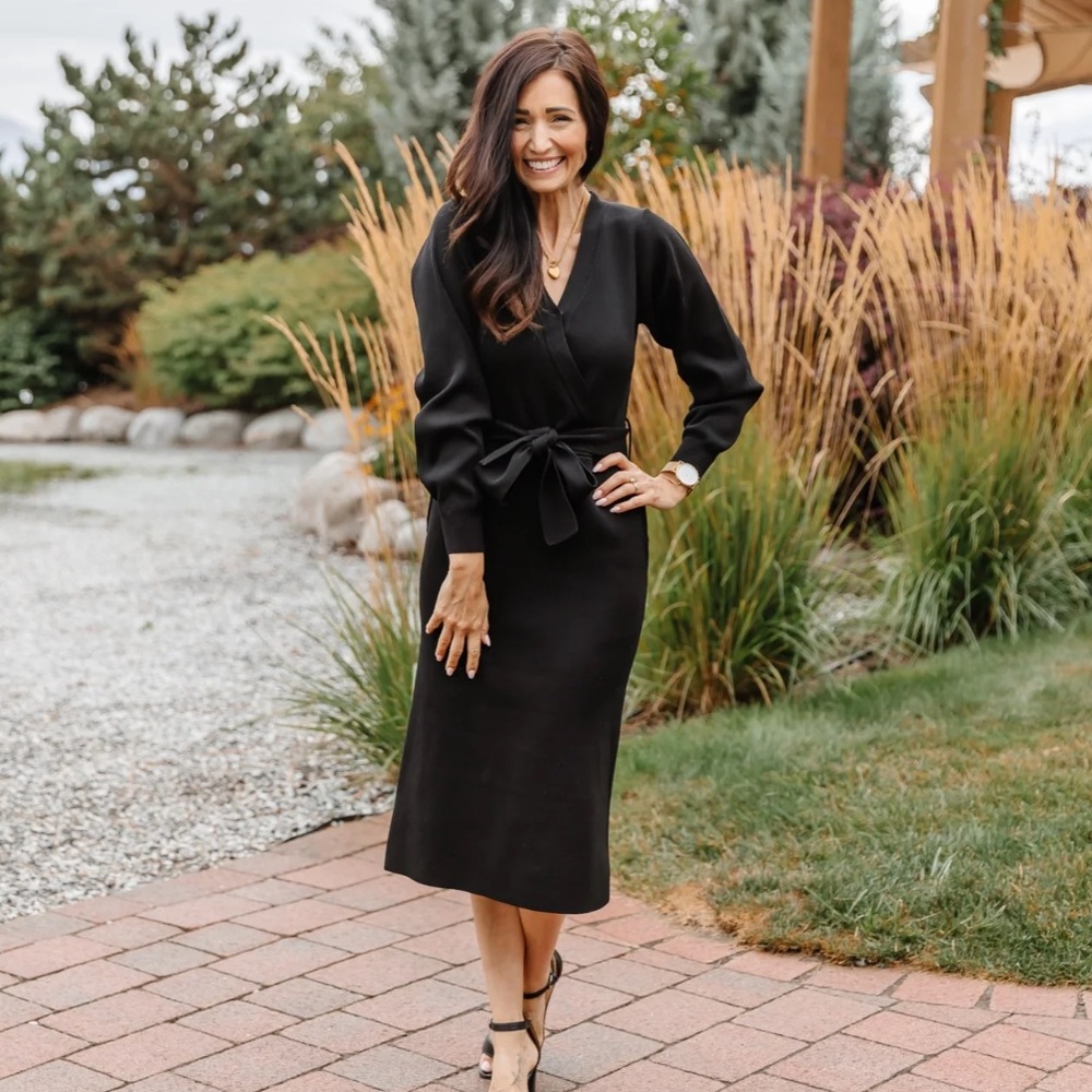 NWOT Smash + Tess Tori knit black dress size XXS